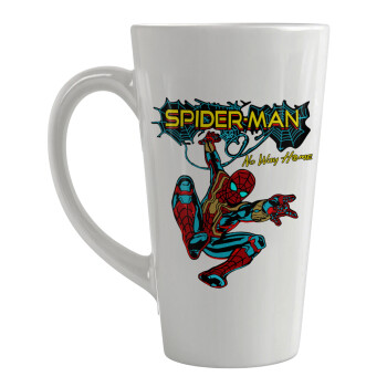 Spiderman no way home, Κούπα κωνική Latte Μεγάλη, κεραμική, 450ml