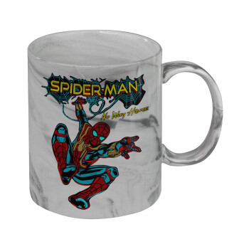 Spiderman no way home, Mug ceramic marble style, 330ml