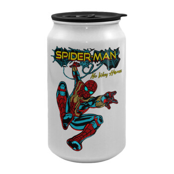 Spiderman no way home, Κούπα ταξιδιού μεταλλική με καπάκι (tin-can) 500ml