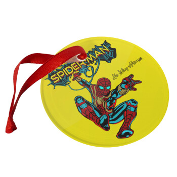 Spiderman no way home, Christmas ornament glass 9cm