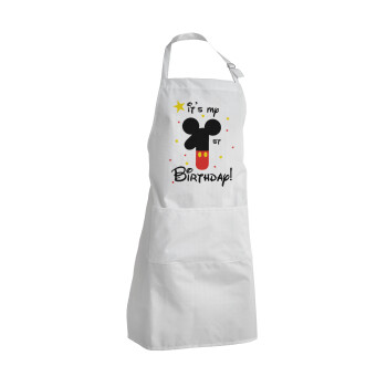 Disney look (Number) Birthday, Adult Chef Apron (with sliders and 2 pockets)