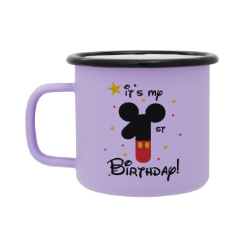 Disney look (Number) Birthday, Κούπα Μεταλλική εμαγιέ ΜΑΤ Light Pastel Purple 360ml