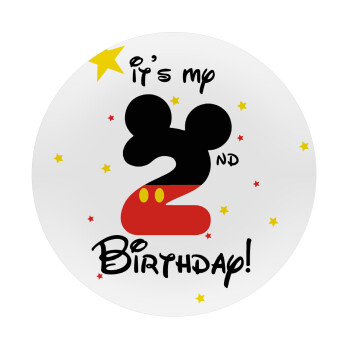 Disney look (Number) Birthday, Mousepad Round 20cm