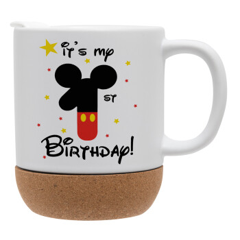 Disney look (Number) Birthday, Ceramic coffee mug Cork (MAT), 330ml (1pcs)