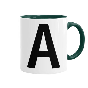 Μονόγραμμα , Mug colored green, ceramic, 330ml