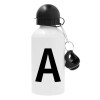 Metal water bottle, White, aluminum 500ml