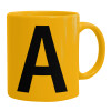 Ceramic coffee mug yellow