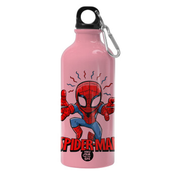 Spiderman flying, Water bottle 600ml