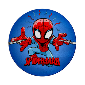 Spiderman flying, Επιφάνεια κοπής γυάλινη στρογγυλή (30cm)