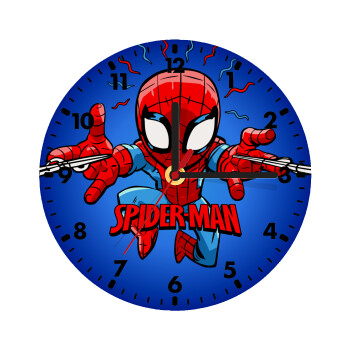 Spiderman flying, Wooden wall clock (20cm)