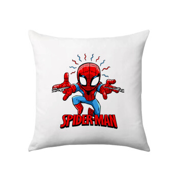 Spiderman flying, Sofa cushion 40x40cm includes filling