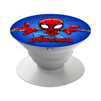 Spiderman flying, Phone Holders Stand  Λευκό Βάση Στήριξης Κινητού στο Χέρι