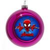 Purple Christmas tree ornament bauble 8cm