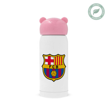 Barcelona FC, Pink stainless steel thermal flask, 320ml