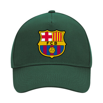 Barcelona FC, Adult Ultimate Hat GREEN, (100% COTTON DRILL, ADULT, UNISEX, ONE SIZE)