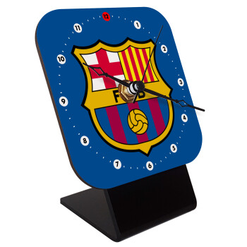 Barcelona FC, Quartz Wooden table clock with hands (10cm)