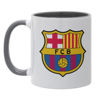 Barcelona FC, Κούπα χρωματιστή γκρι, κεραμική, 330ml