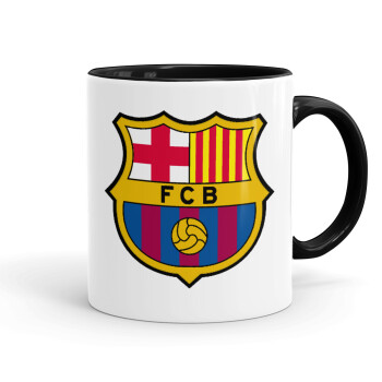 Barcelona FC, Mug colored black, ceramic, 330ml