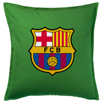 Barcelona FC, Sofa cushion Green 50x50cm includes filling