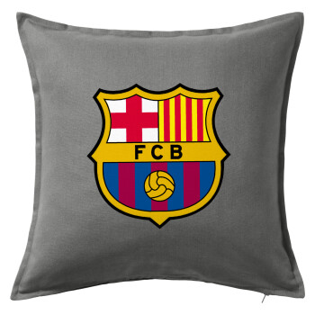 Barcelona FC, Sofa cushion Grey 50x50cm includes filling