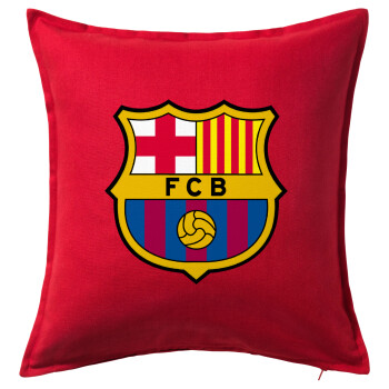 Barcelona FC, Sofa cushion RED 50x50cm includes filling