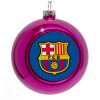 Purple Christmas tree ornament bauble 8cm