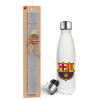 Easter candle, metallic white thermos bottle (500ml) & aromatic flat candle (30cm) (GRAY)