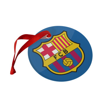 Barcelona FC, Christmas ornament glass 9cm