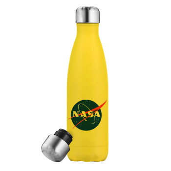 Nasa, Yellow Stainless Steel Metallic Thermos, double-walled, 500ml