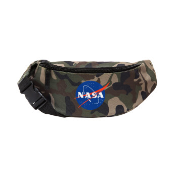 Nasa, Unisex τσαντάκι μέσης (μπανάνα) χρώματος παραλλαγή Jungle με 2 τσέπες