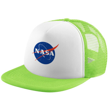 Nasa, Καπέλο Soft Trucker με Δίχτυ Πράσινο/Λευκό
