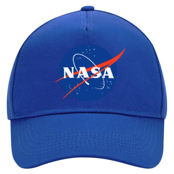 Nasa, Ultimate Adult Hat BLUE, (100% COTTON DRILL, ADULT, UNISEX, ONE SIZE)