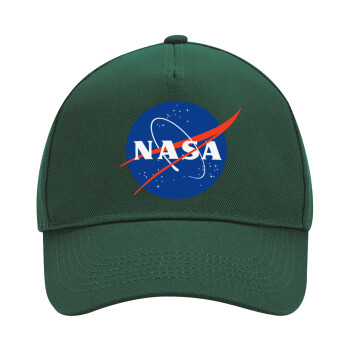 Nasa, Adult Ultimate Hat GREEN, (100% COTTON DRILL, ADULT, UNISEX, ONE SIZE)