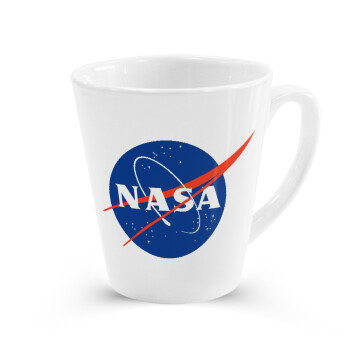 Nasa, Κούπα κωνική Latte Λευκή, κεραμική, 300ml