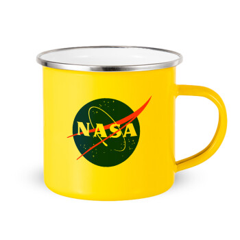 Nasa, Yellow Enamel Metallic Cup 360ml