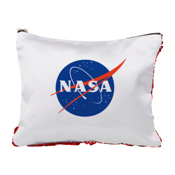 Nasa, Red sequin cosmetic bag