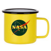 Metallic enamel MATT Yellow cup 360ml