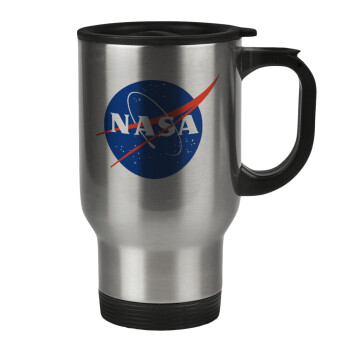 Nasa, Stainless steel travel mug with lid, double wall 450ml