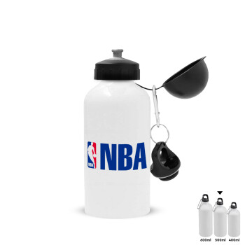 NBA, Metal water bottle, White, aluminum 500ml