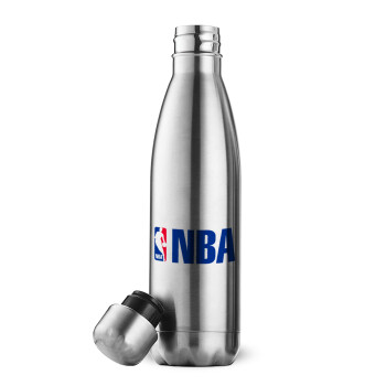 NBA, Μεταλλικό παγούρι θερμός Inox (Stainless steel), διπλού τοιχώματος, 500ml