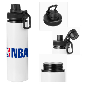 NBA, Metal water bottle with safety cap, aluminum 850ml