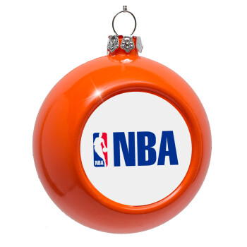 NBA, Orange Christmas tree ornament bauble 8cm