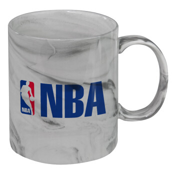 NBA, Mug ceramic marble style, 330ml