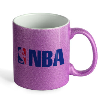 NBA, Κούπα Μωβ Glitter που γυαλίζει, κεραμική, 330ml