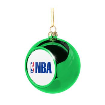 NBA, Χριστουγεννιάτικη μπάλα δένδρου Πράσινη 8cm