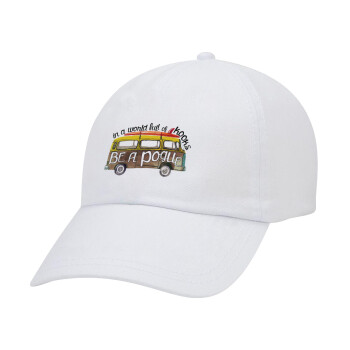 Outerbanks Pogue Life, Καπέλο Ενηλίκων Baseball Λευκό 5-φύλλο (POLYESTER, ΕΝΗΛΙΚΩΝ, UNISEX, ONE SIZE)