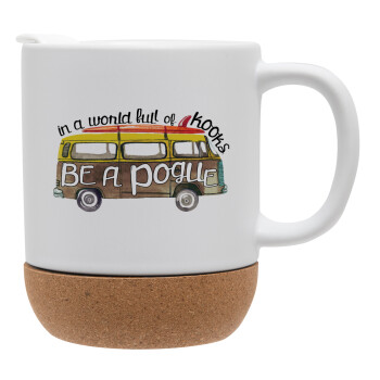 Outerbanks Pogue Life, Ceramic coffee mug Cork (MAT), 330ml (1pcs)