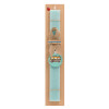 Easter Set, wooden keychain & aromatic flat Easter candle (30cm) (TURQUOISE)