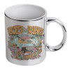 Mug ceramic, silver mirror, 330ml