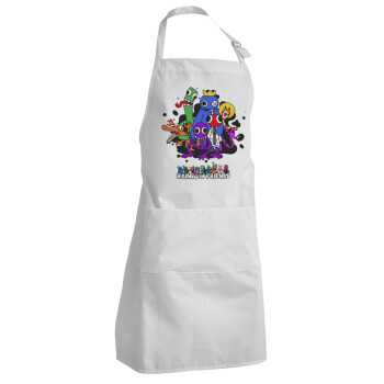 Rainbow friends, Adult Chef Apron (with sliders and 2 pockets)